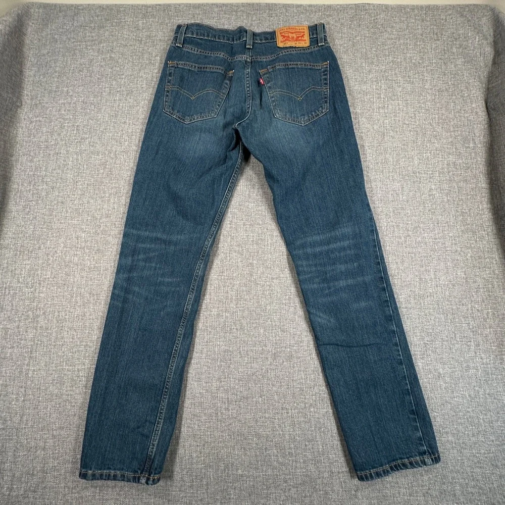Levis 511 Slim Fit Jeans Mens 30x30 Medium Wash Stretch Denim Casual Classic